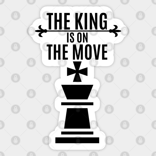 The King is on the Move Sticker by RIVEofficial